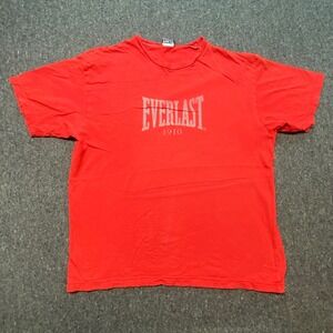 Everlast T Shirt XL Mens Red Streetwear Boxing 1910 Graphic Tee